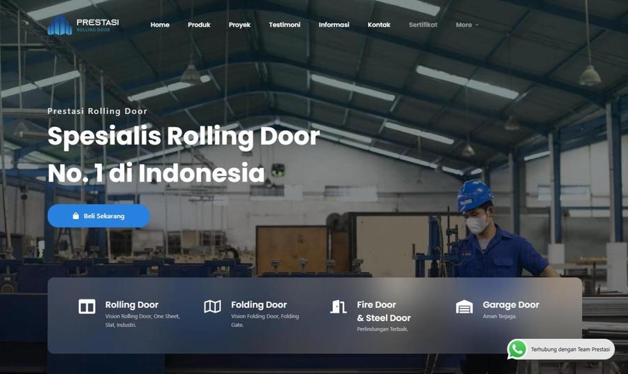 Homepage of Prestasi Door